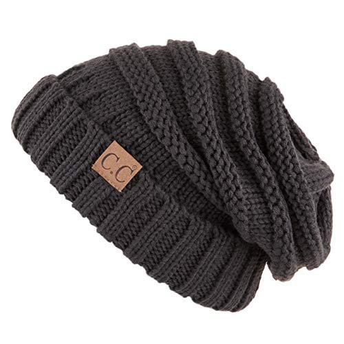 C.C Hatsandscarf Exclusives Unisex Beanie Oversized Slouchy Cable Knit Beanie (HAT-100) | Amazon (US)