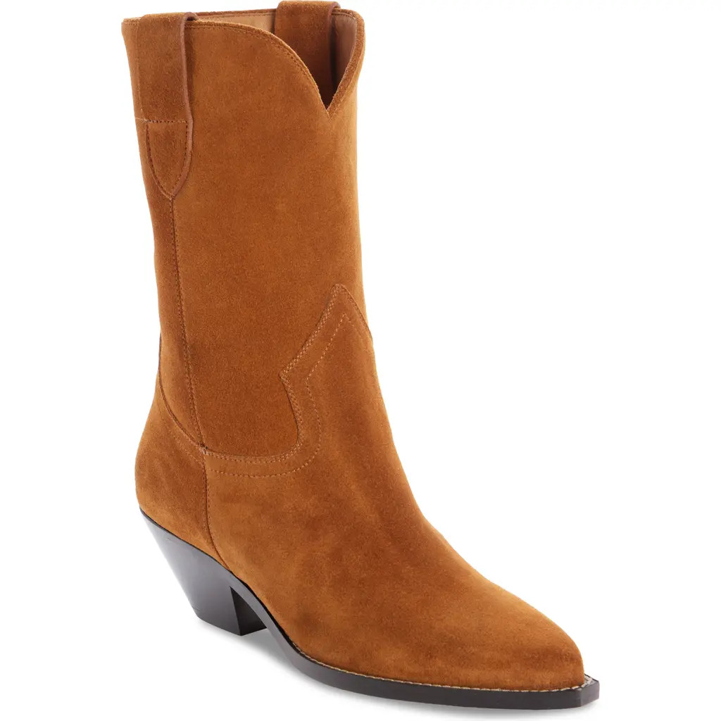 Isabel Marant Dahope Western Boot in Cognac at Nordstrom, Size 9Us | Nordstrom