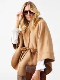 Terin Wool Poncho | J.McLaughlin