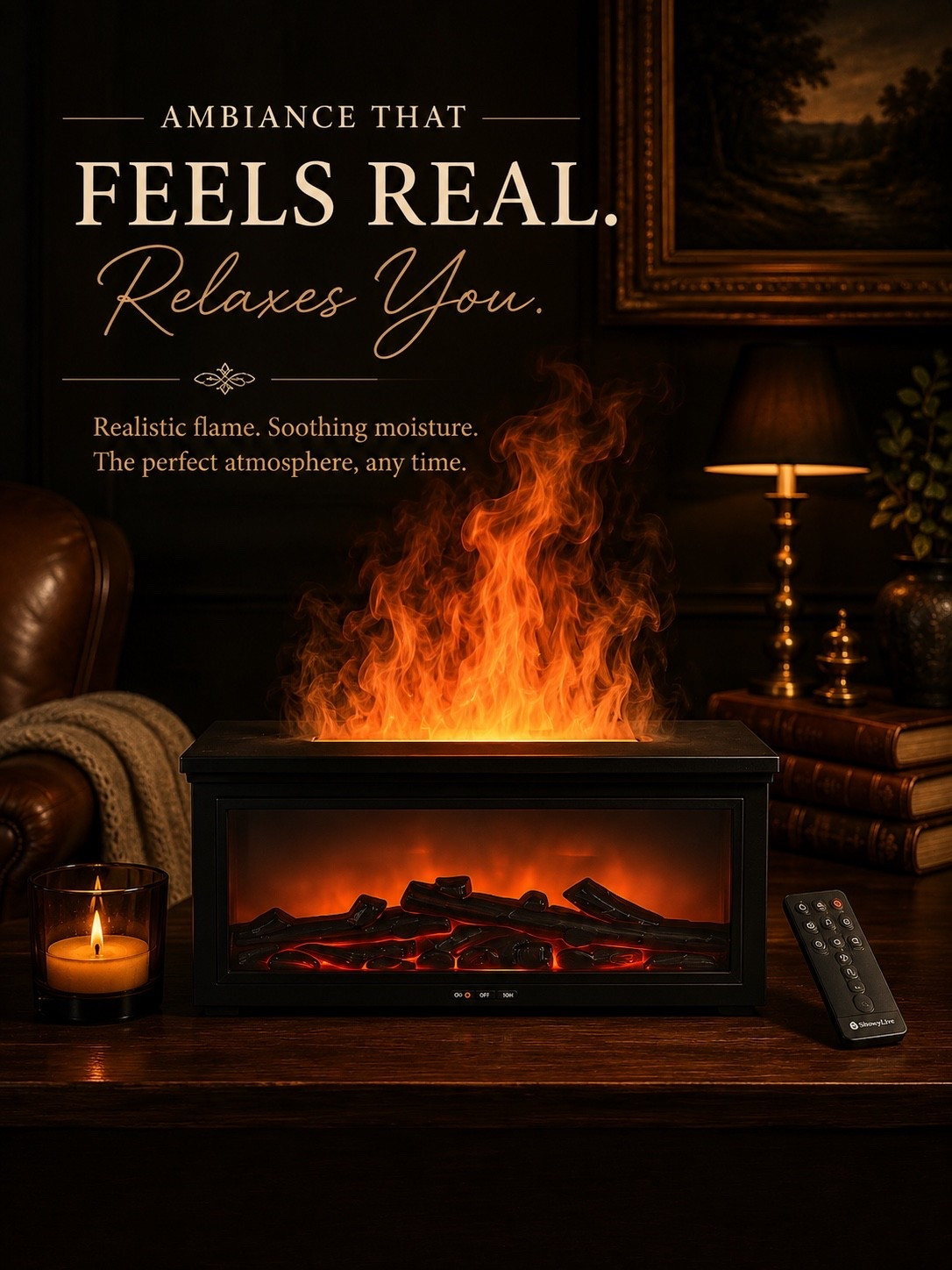 The cozy fireplace look—without the smoke, mess, or renovation. 🔥 This flame-effect humidifier brings that warm, flickering ambiance into any room while adding soothing moisture to the air. It’s one of those Amazon finds that makes an ordinary night at home feel instantly more inviting.

All the atmosphere of a fireplace, with none of the commitment.

#AmazonFinds #AmazonHome #FireplaceHumidifier #FlameHumidifier #CozyHome #CozyHomeDecor #MoodyInteriors #HomeAmbiance #AmazonMustHaves #LuxuryForLess #HomeDecorFinds #FallHome #CozySeason #AtmosphericLighting #callsigndesign