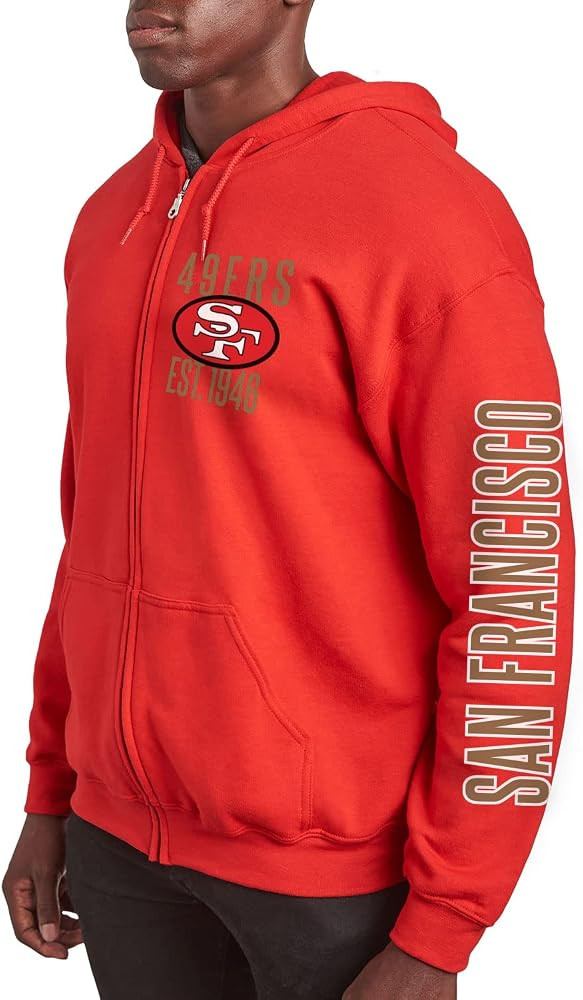 Junk Food NFL MVP Zip Hoodie Sweatshirt | Amazon (US)