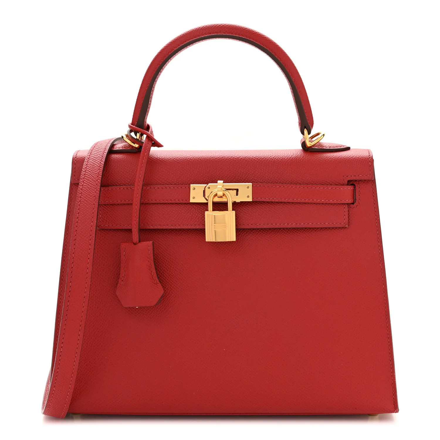 Epsom Kelly Sellier 25 Rouge Piment | FASHIONPHILE (US)