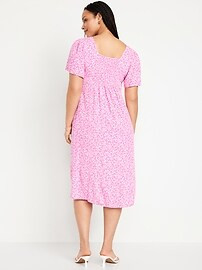 Waist-Defined Midi Dress | Old Navy (US)