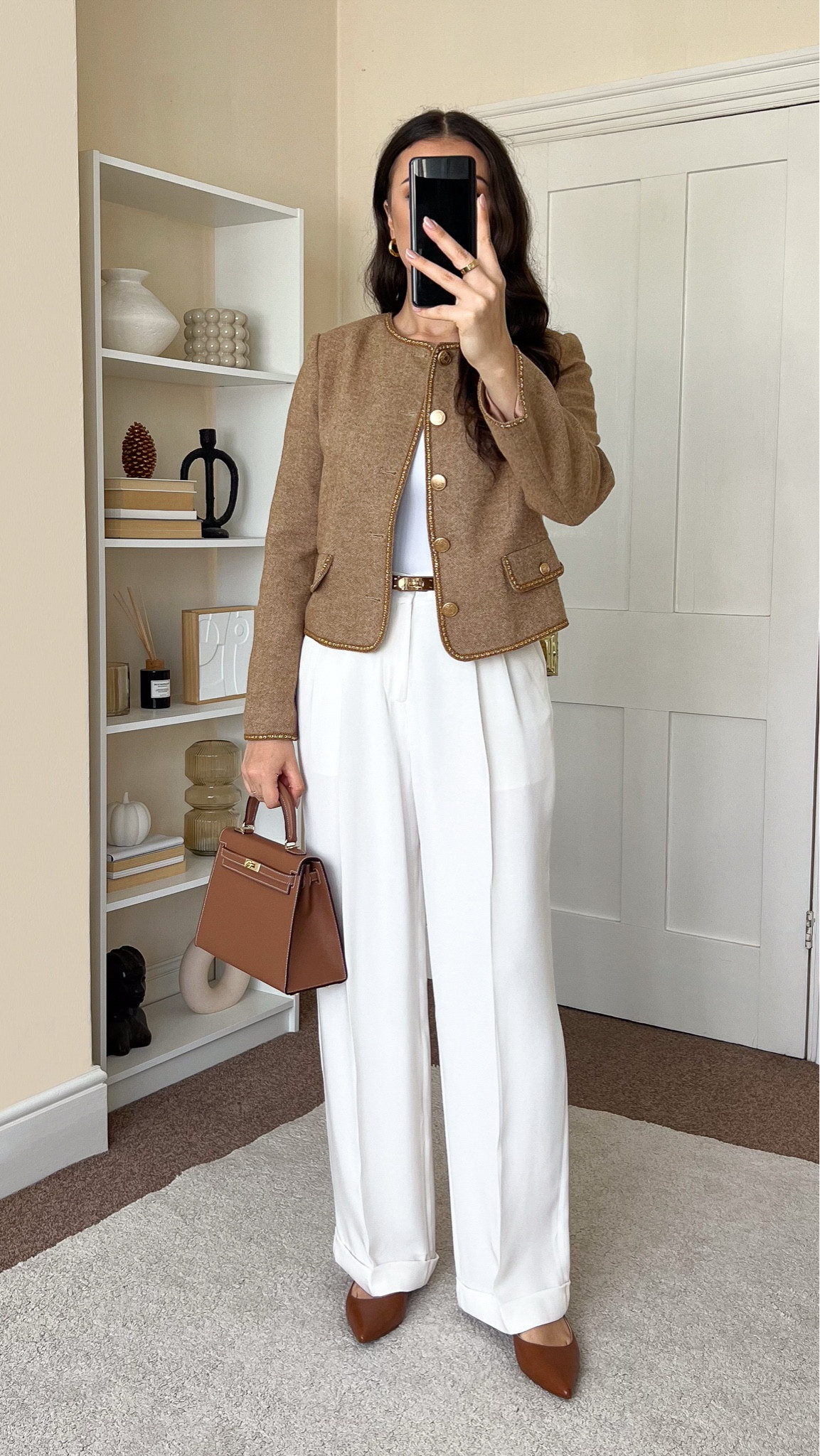 Smart casual transitional outfit. Jacket is Goelia, wearing size S. Trousers are LilySilk, wearing size UK10. Bag is Totes Luxe, I cannot link it here so I’ve linked similar ,

#LTKstyletip #LTKuk #LTKautumn