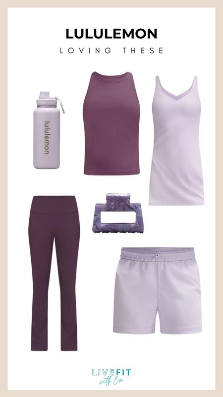 Crushing on these Lululemon essentials that blend functionality with style. 💜 From the perfect-fit leggings to breathable tanks and lightweight shorts, each piece promises to keep up with your active lifestyle. And don't forget to hydrate in style with their sleek water bottle. It's the ultimate workout set for anyone looking to combine performance with a pop of color! #LululemonLove #WorkoutWear #Athleisure #StayHydrated #FitnessFashion #LTKfit #LiveFitWithEm

#LTKfitness #LTKSeasonal #LTKActive