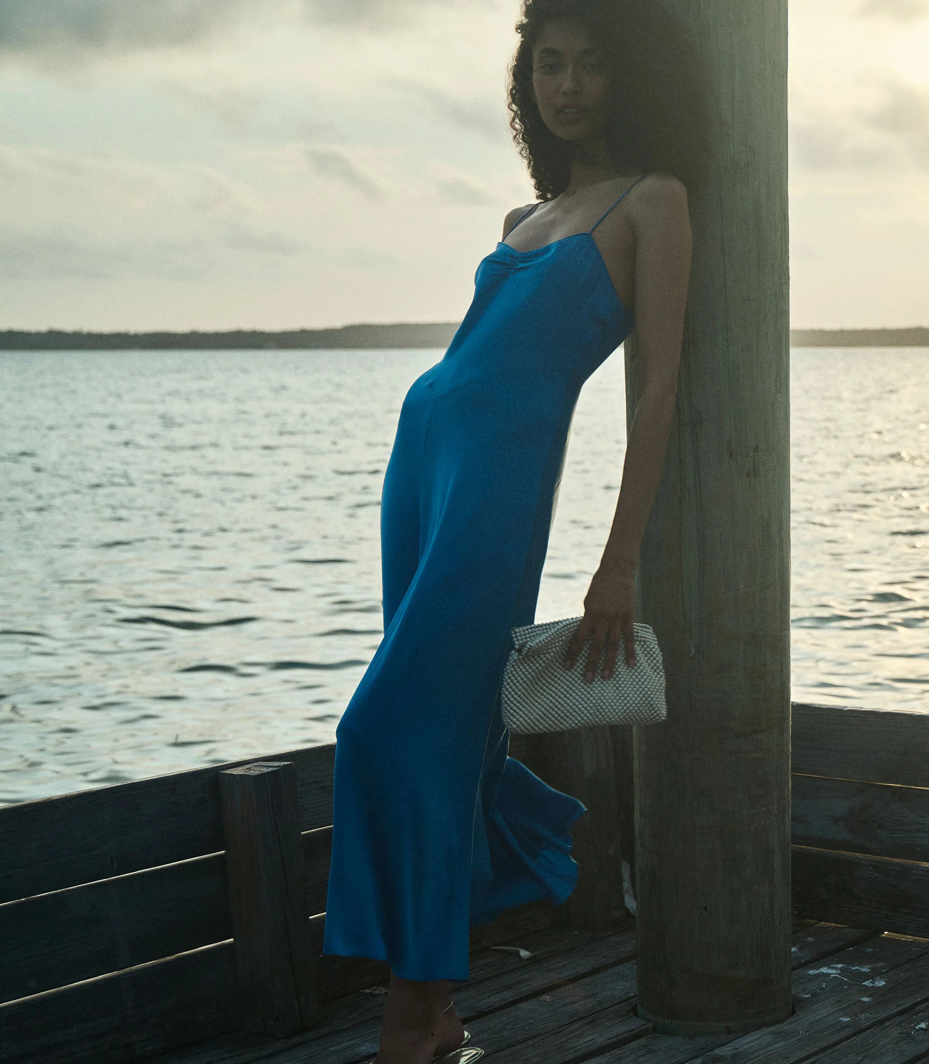 Lorraine Dress - Blue Tourmaline | DÔEN | DOEN