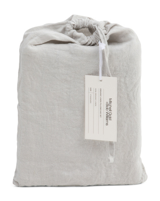 Made In Portugal Linen 100pct Organic Pillowcase Set | TJ Maxx