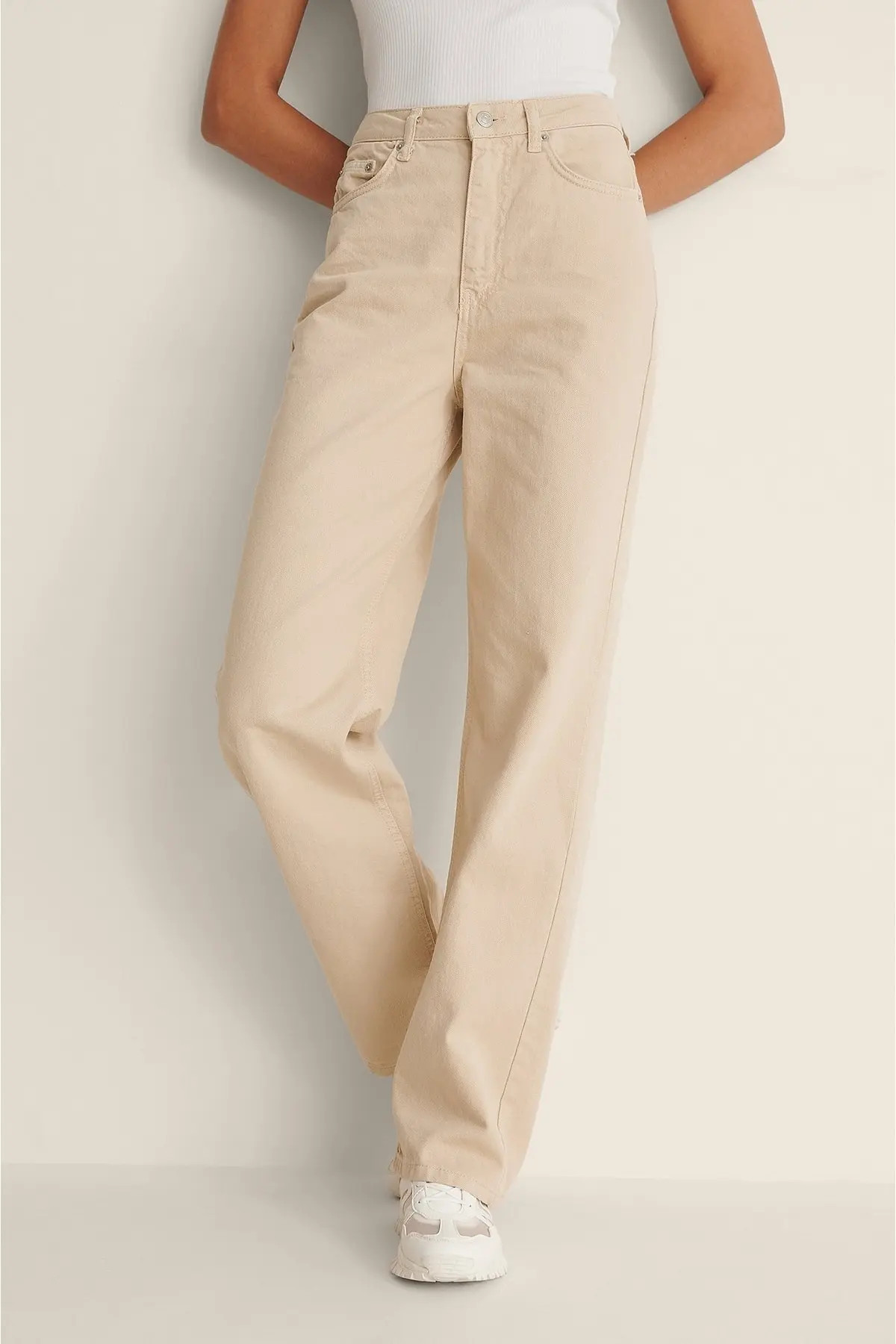 Jeans - Beige - Wide Leg | Trendyol DE