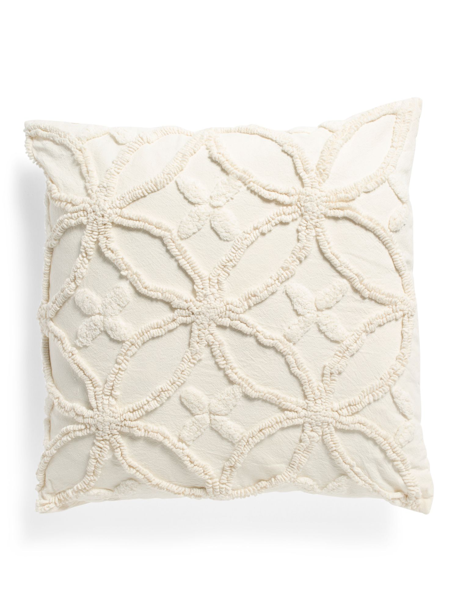 20x20 Textured Towel Stitch Embroidered Pillow | TJ Maxx