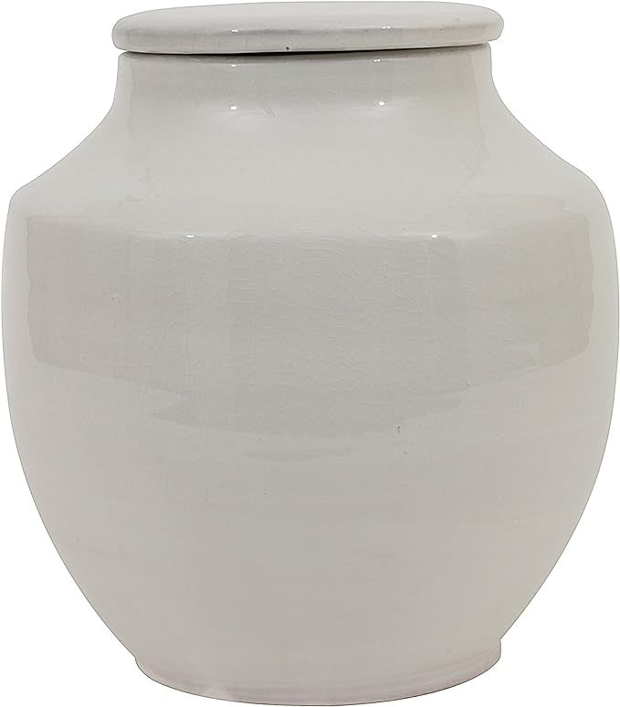 Amazon.com: Creative Co-Op Large Round White Terracotta Cachepot, 14 Inch : Everything Else | Amazon (US)