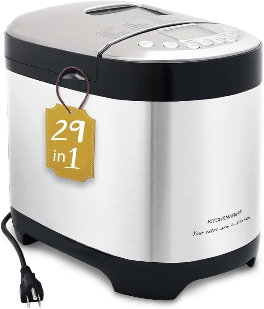 KITCHENARM 29-in-1 SMART Bread Machine with Gluten Free Setting 2LB 1.5LB 1LB Bread Maker Machine... | Amazon (US)