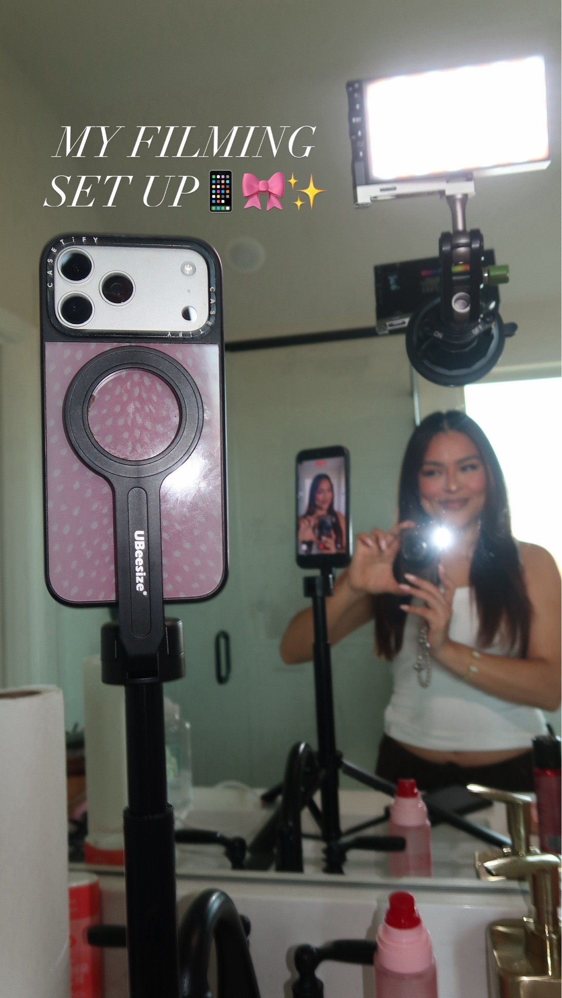 My phone set up 📱🎥✨