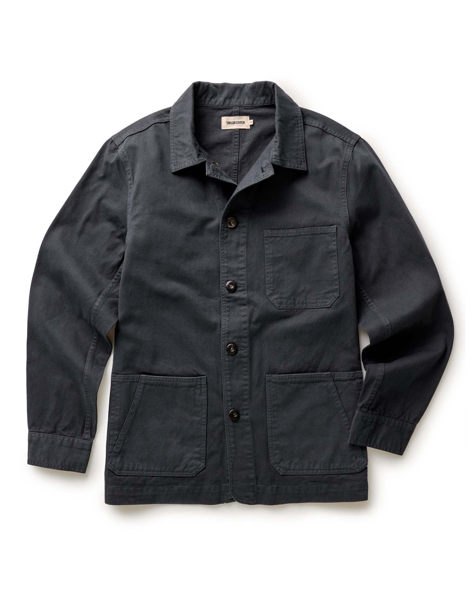 The Ojai Jacket in Organic Navy Foundation Twill | Taylor Stitch