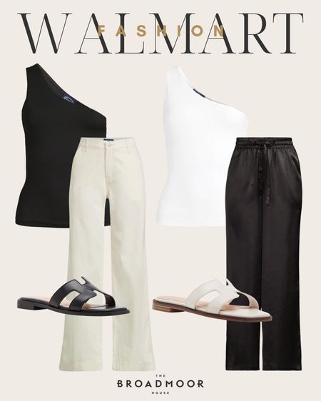 The cutest outfits from @walmartfashion! I’m in love with the effortless look and feel with these outfits! #walmartpartner Did you know you can purchase preowned Louis Vuitton on their website? Linking some of my favs! Sizing: Black pants: XS (sized down) White pants: size 6 (sized up) Tops: medium Shoes: 8 (TTS) if anything they run bigger if in between sizes #walmartfashion

#LTKxWalmart #LTKStyleTip #LTKFindsUnder50