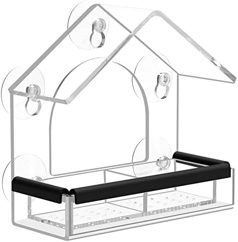 Clear Window Bird Feeder with 5 Extra Strong Suction Cups, DY-SKTY Sturdy and Durable Acrylic Bir... | Amazon (US)