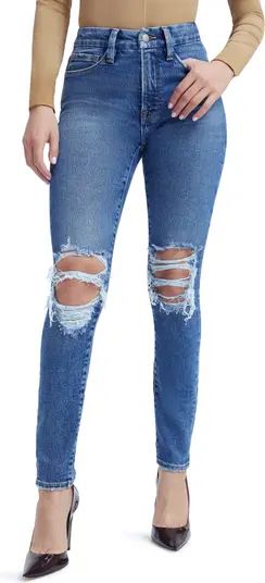 Good Legs Ripped Split Back Pocket Skinny Jeans | Nordstrom
