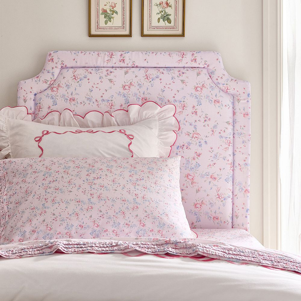 LoveShackFancy Smart Auburn Tufted No Nails Dorm Headboard | Pottery Barn Teen