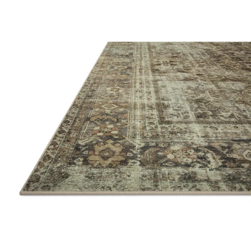 Magnolia Home By Joanna Gaines X Loloi Sinclair Machine Washable Pebble / Taupe Area Rug | Wayfair North America