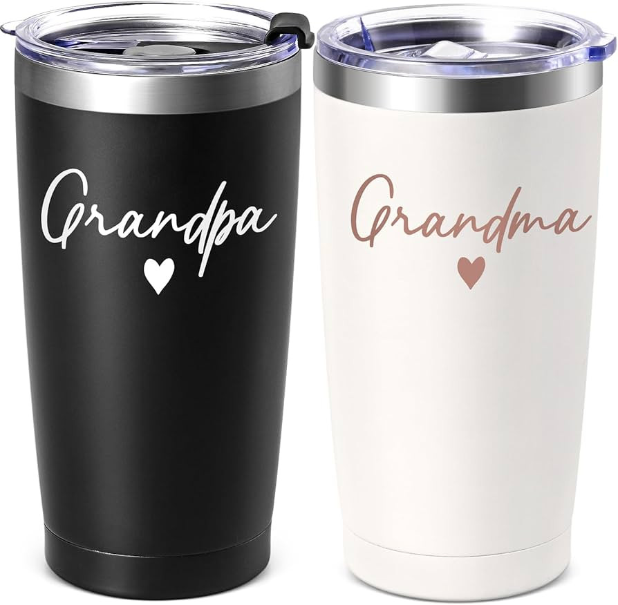 Lifecapido Gifts for Grandparents, Grandparents Gifts, Grandma Grandpa 20oz Tumbler Set, Grandma ... | Amazon (US)
