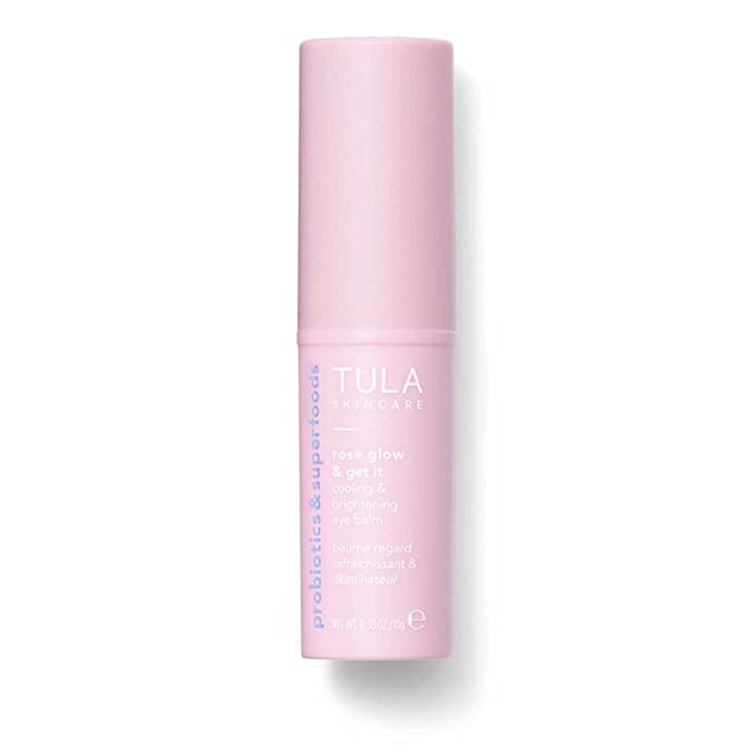 TULA Skin Care Rose Glow & Get It Cooling & Brightening Eye Balm | Dark Circle Under Eye Treatmen... | Amazon (US)