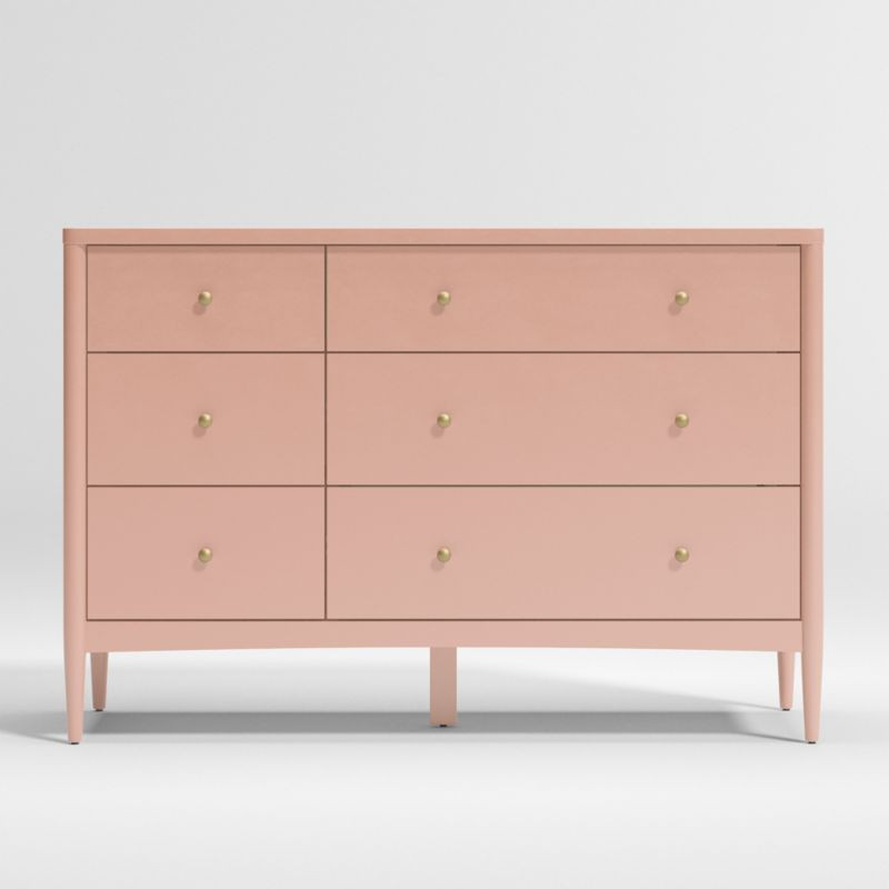 Hampshire Blush Wood 6-Drawer Kids Dresser + Reviews | Crate & Kids | Crate & Barrel