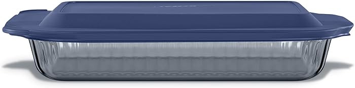 Pyrex Colors Tinted (9x13) Glass Baking Dish with BPA-Free Lid, Oblong Bakeware Glass Pan For Cas... | Amazon (US)