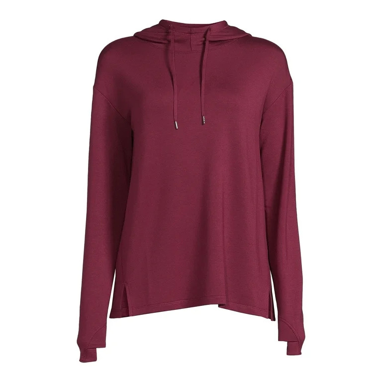 Athletic Works Women's French Terry Mock Neck Hoodie, Sizes XS-XXXL | Walmart (US)