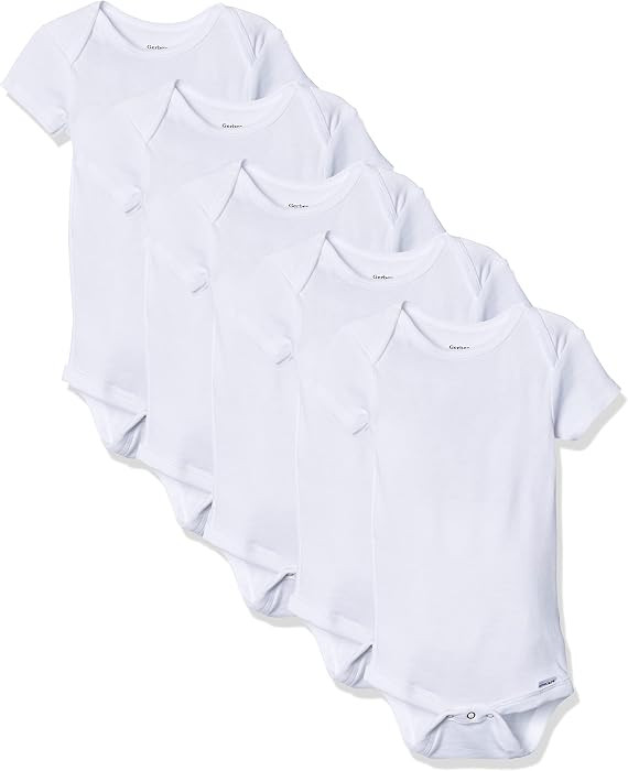 Gerber Baby Boys & Girls 5-Pack Solid Onesies Bodysuits | Amazon (US)
