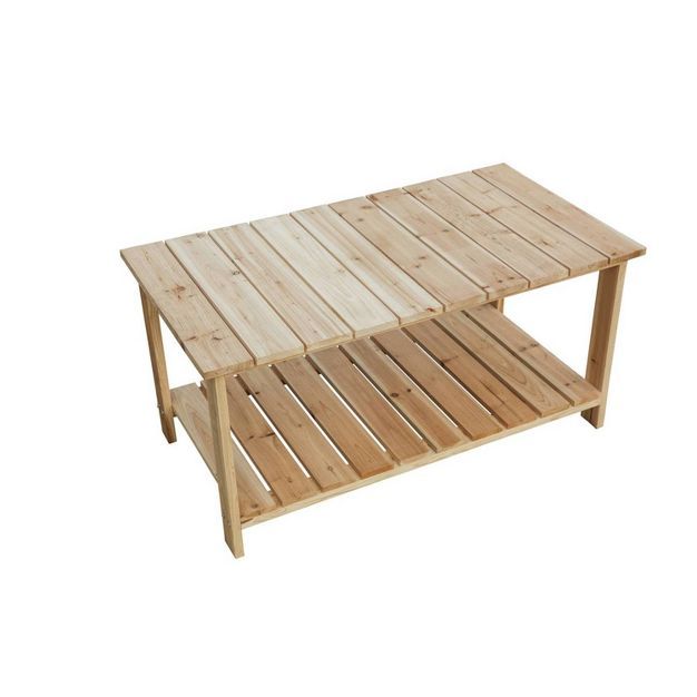 Solid Reclaimed Fir Wood Natural Accent Table - Patio Festival | Target