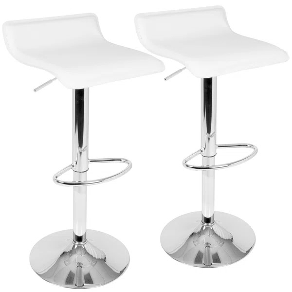 Camargo Adjustable Height Swivel Bar Stool (Set of 2) | Wayfair North America