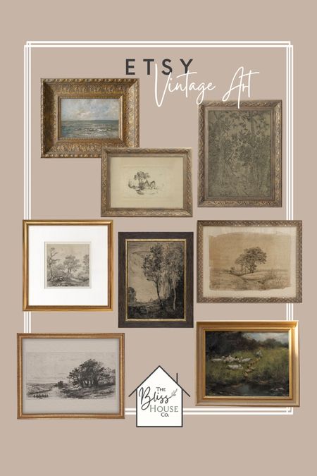 Vintage art pieces from Etsy!

#LTKhome #LTKstyletip