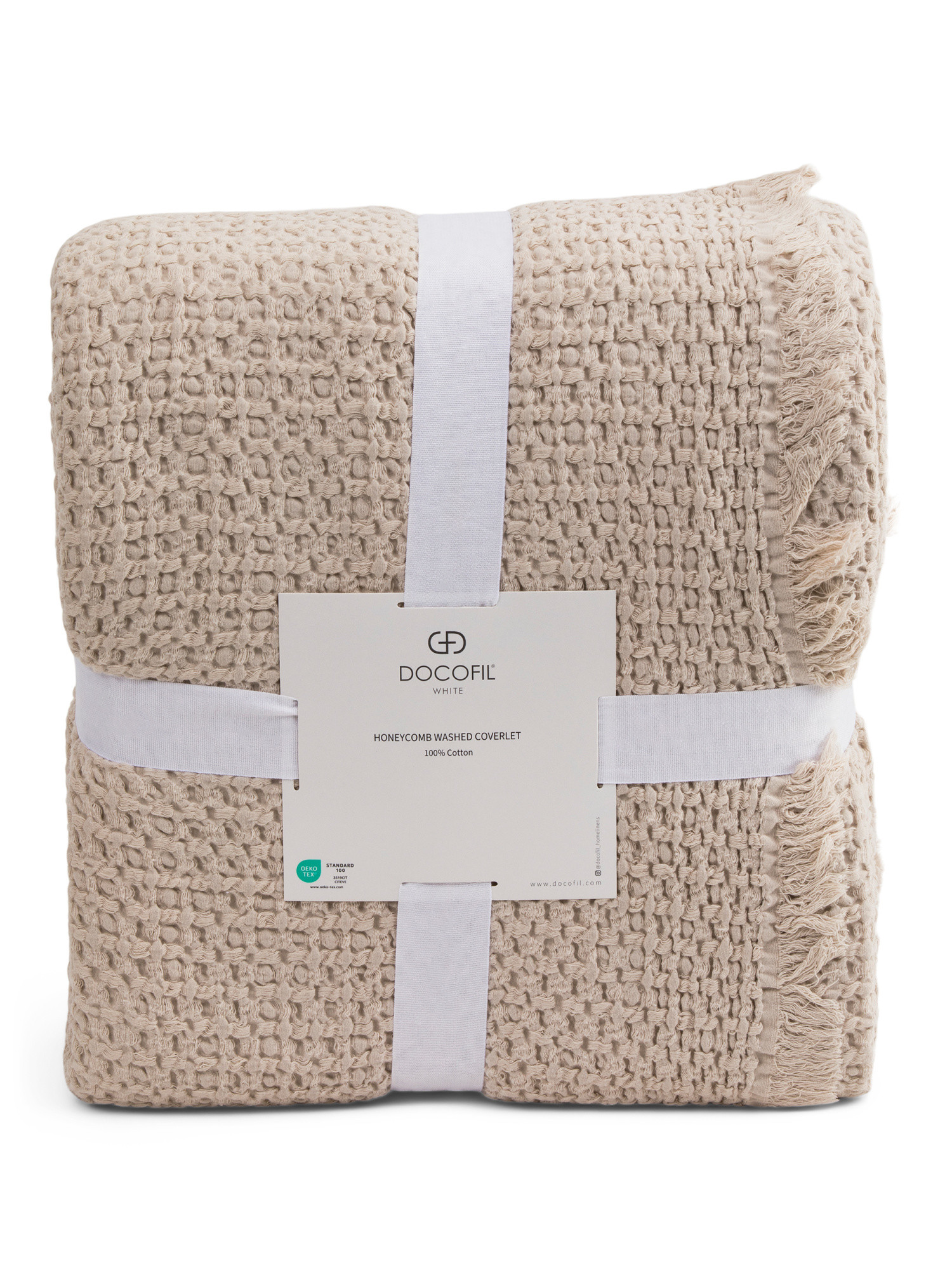 Made In Portugal Stonewash Waffle Coverlet | TJ Maxx
