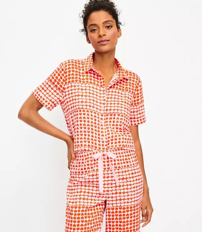 Heart Pajama Top | LOFT