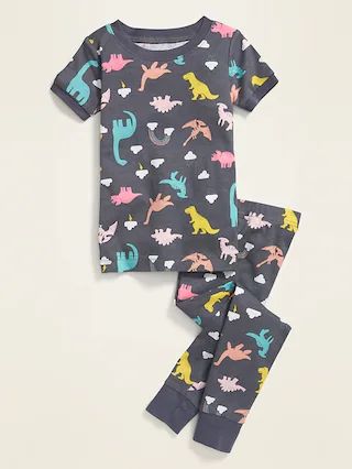 Dino-Print Pajama Set for Toddler & Baby | Old Navy (US)