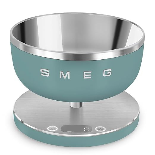 SMEG Contemporary Digital Kitchen Scale with Removable Bowl (Jade) | Amazon (US)