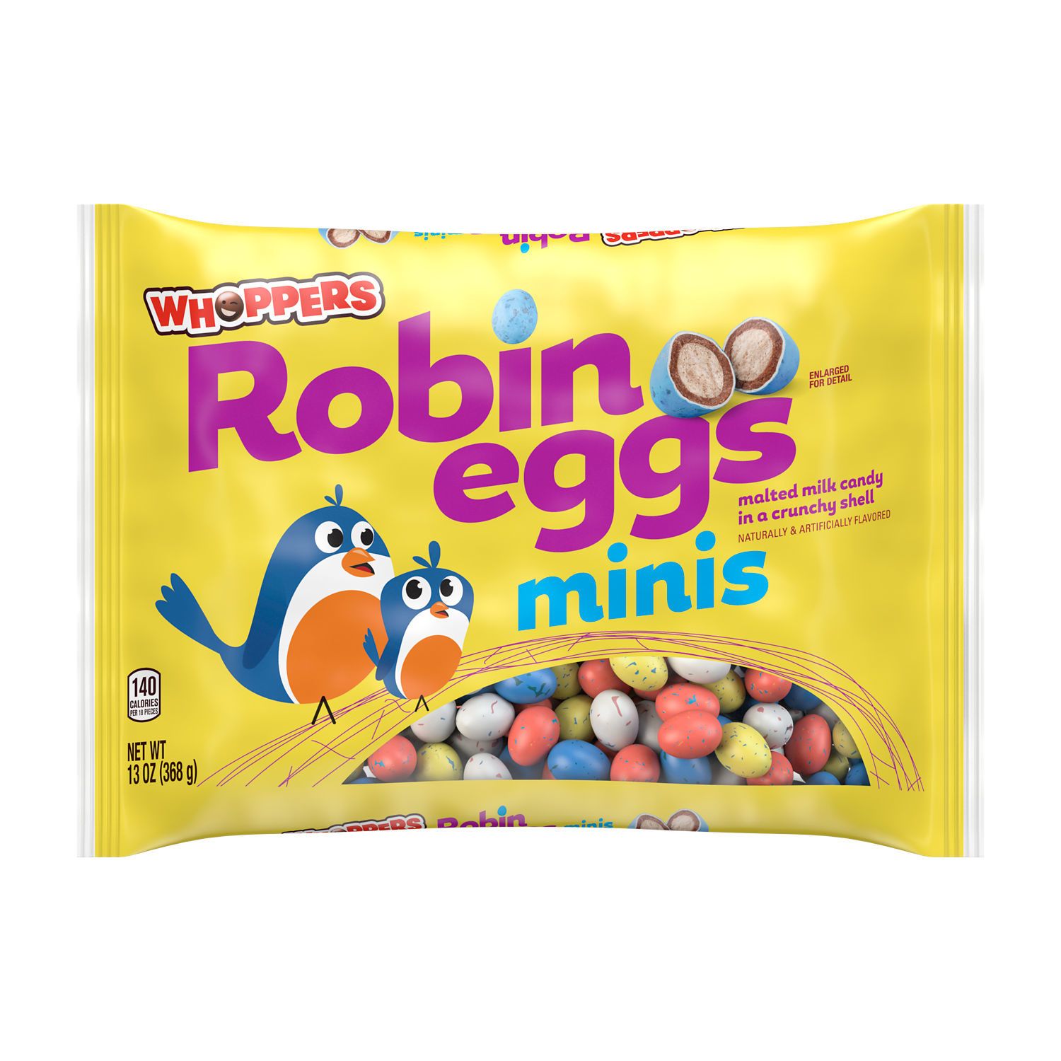 Whoppers Robin Eggs Minis Malted Milk Balls Easter Candy, Bag 13 oz | Walmart (US)