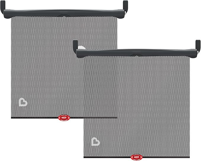 Munchkin® Brica® Sun Safety™ Car Window Roller Shade with White Hot® Heat Alert, Black, 2 Co... | Amazon (US)