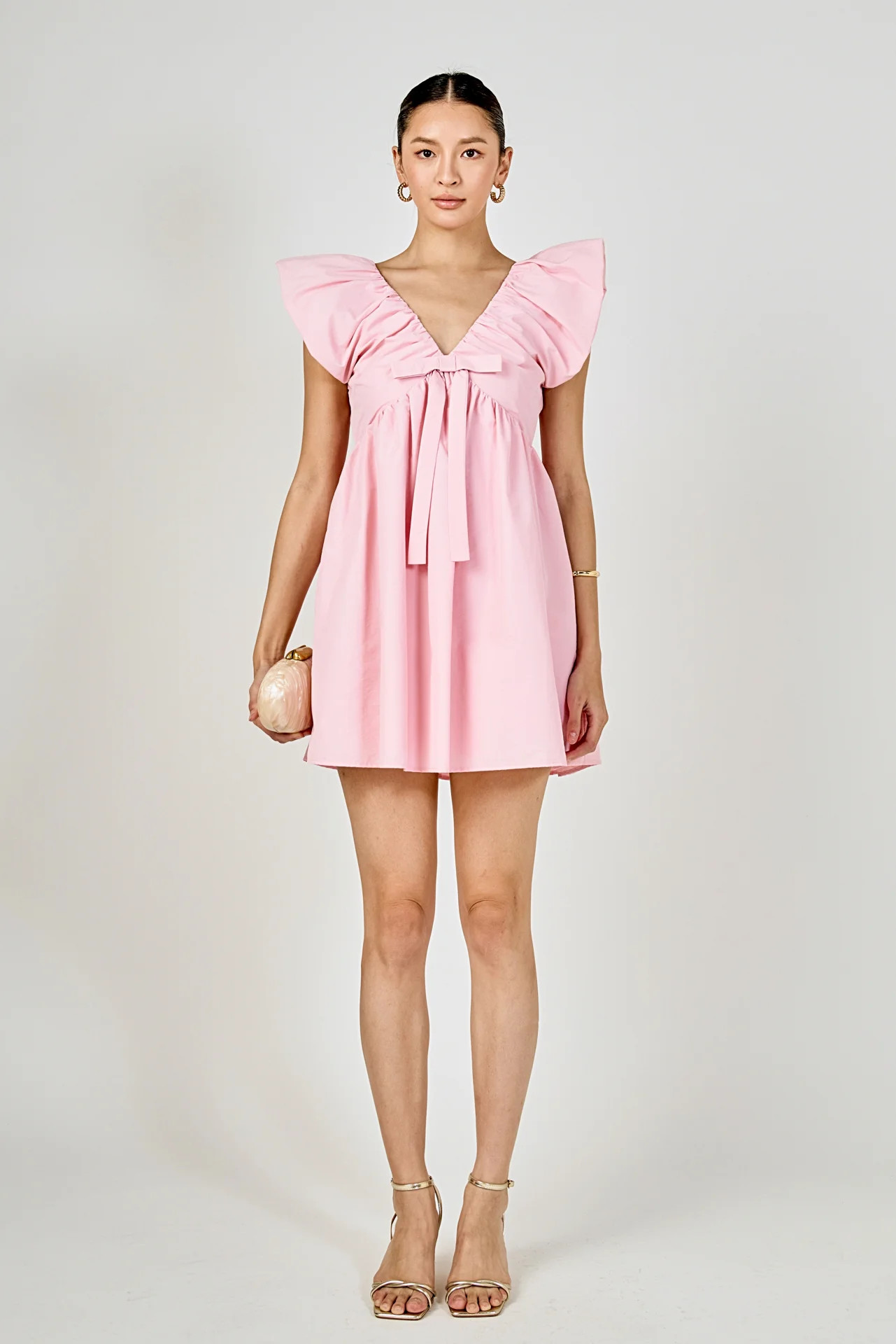 Sydney Combo Bow Mini Dress | Endless Rose