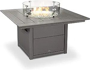 POLYWOOD® Square 42" Fire Pit Table (Slate Grey) | Amazon (US)