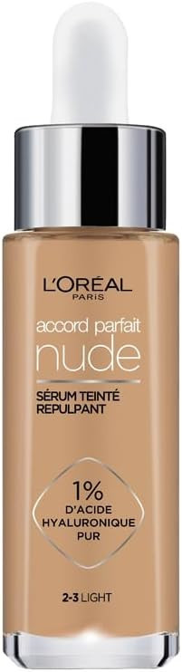 L'Oréal Paris - Sérum Teinté Repulpant - Accord Parfait - Teinte : 2-3 Light - 30 ml | Amazon (FR)