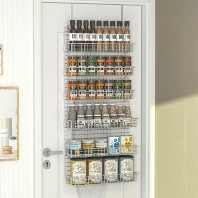 Six-tier Iron Wire Spice Rack In Silver-grey | Wayfair North America