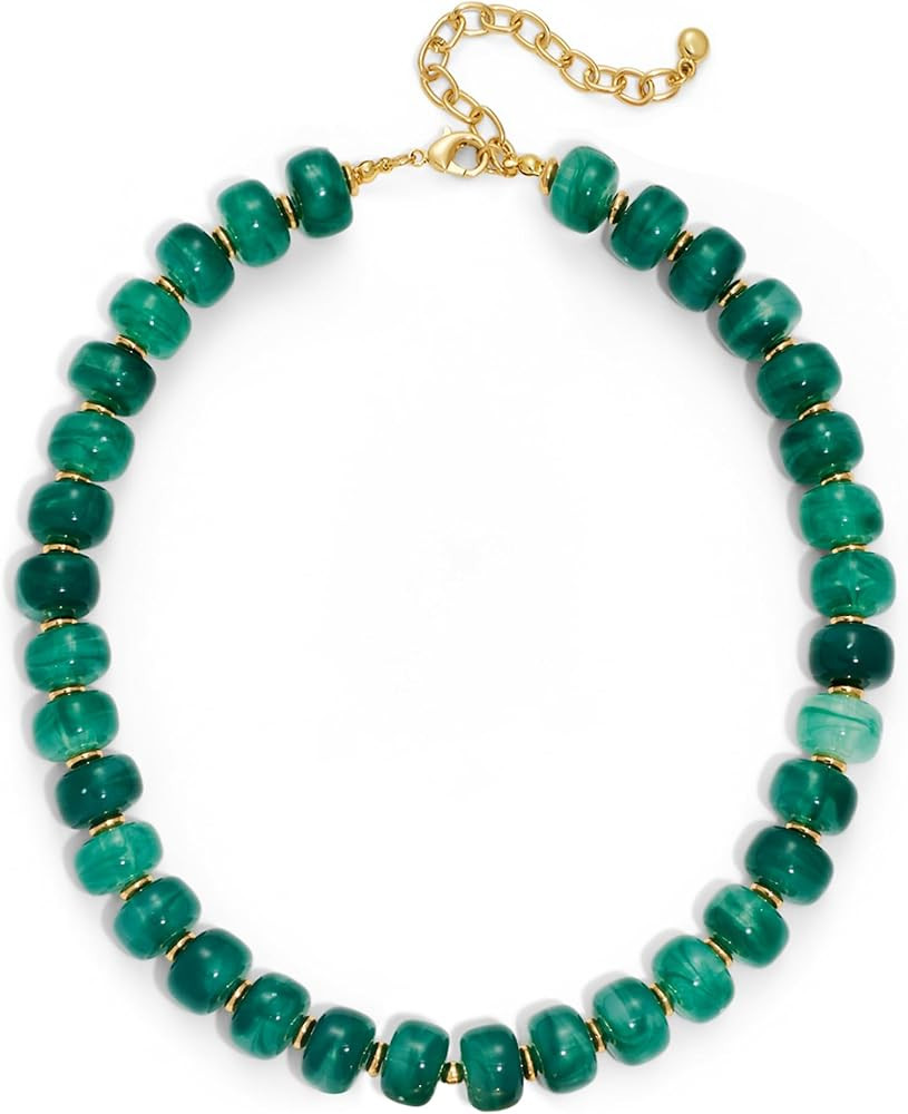 LILIE&WHITE Resin Chunky Beaded Necklace for Women Minimalistic Modern Statement Necklace Jewelry... | Amazon (US)