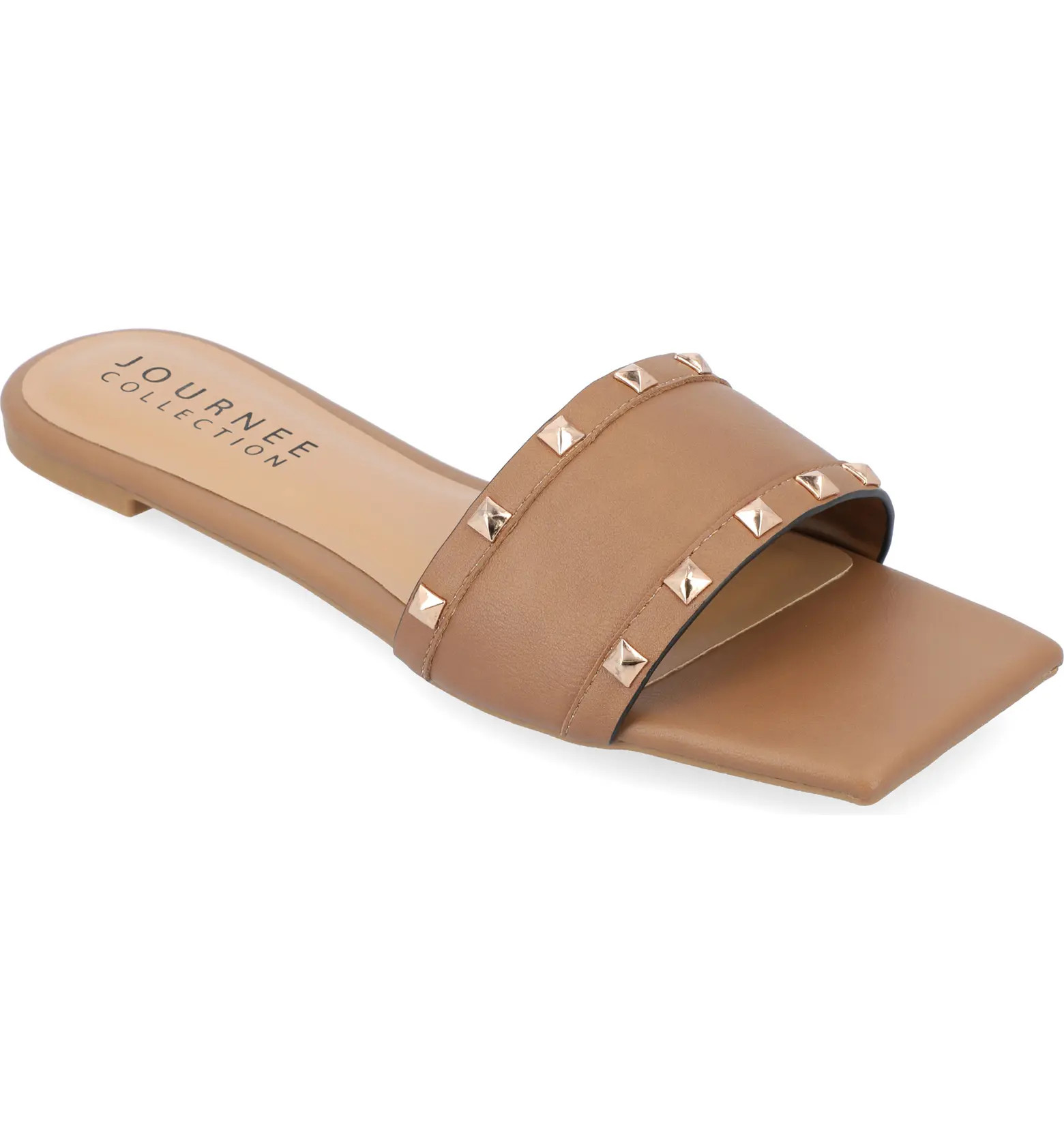 Treena Studded Flat Slide Sandal (Women) | Nordstrom Rack