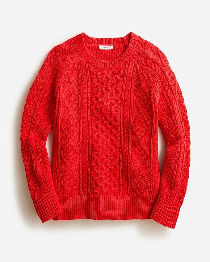 Kids' cable-knit fisherman sweater$79.5030% off full price with code SHOPNOWHarvest RedSelect A S... | J. Crew US