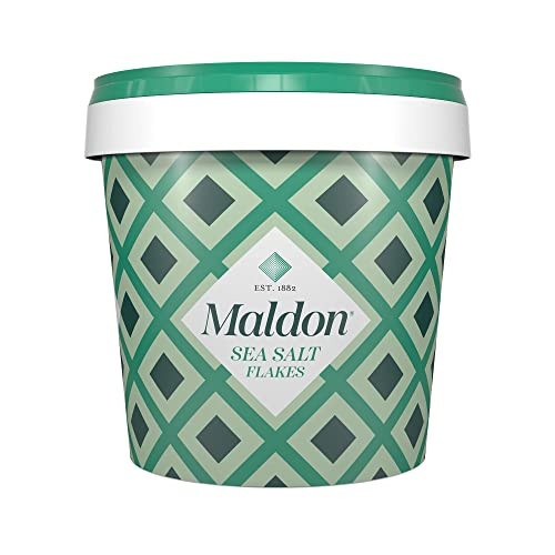 Maldon Salt, Sea Salt Flakes, 20 oz (570 g), Resealable Tub, Kosher, Natural, Handcrafted, Gourmet, Pyramid Crystals | Amazon (US)