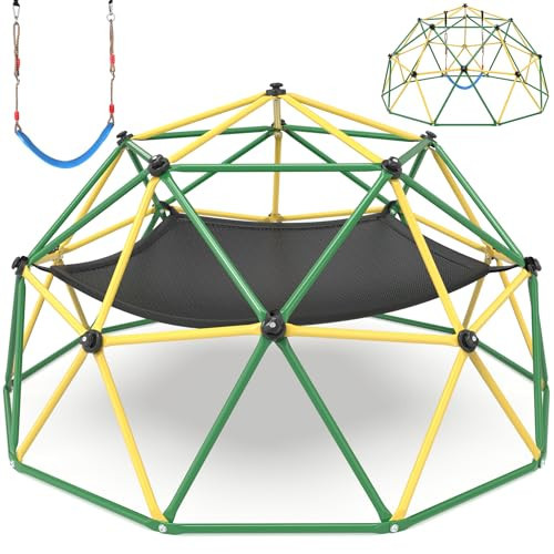 Amictoy Climbing Dome, 10FT Climber with Hammock & Swing, Jungle Gym Backyard for Kids, 2025 Upgraded Model Indoor Outdoor Toddler Play Equipment, Easy Assembly, Safety Certified | Amazon (US)
