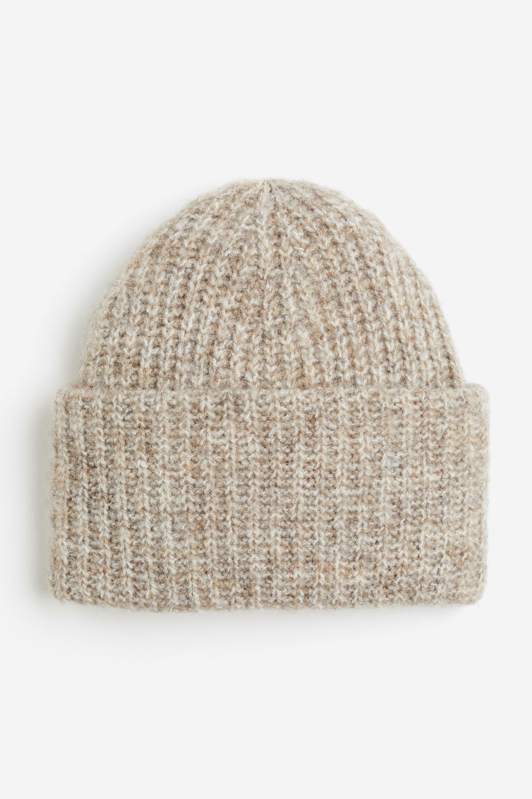 H & M - Rib-knit beanie - Beige | H&M (UK, MY, IN, SG, PH, TW, HK)