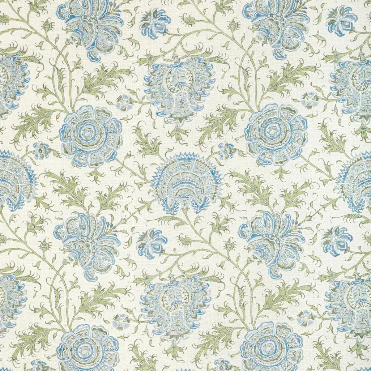 Lee Jofa Indiennes Floral Sea Fabric | DecoratorsBest