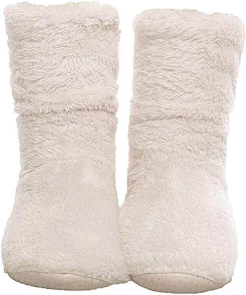 FRALOSHA Women's Booties Slippers Indoor Super Soft Warm Cozy Fuzzy Lined Slipper Boots with Anti-Sl | Amazon (CA)