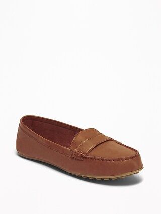 Faux-Leather Driving Moccasins for Women | Old Navy (US)